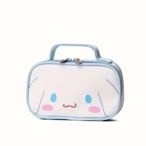 Cinnamoroll Face Bag – Light Blue Handle Zipper Pouch